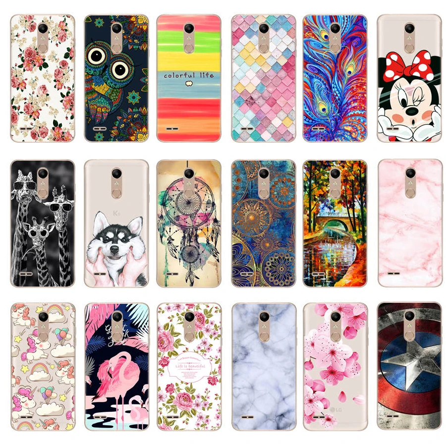 For LG K11 2018 Case Cover 5.3&quot Cartoon Silicone Back Phone for K 11 Fundas Capa |
