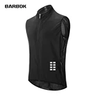 Жилет для велоспорта WOSAWE, ветрозащитный, светоотражающий, из сетчатой ткани, с коротким рукавом