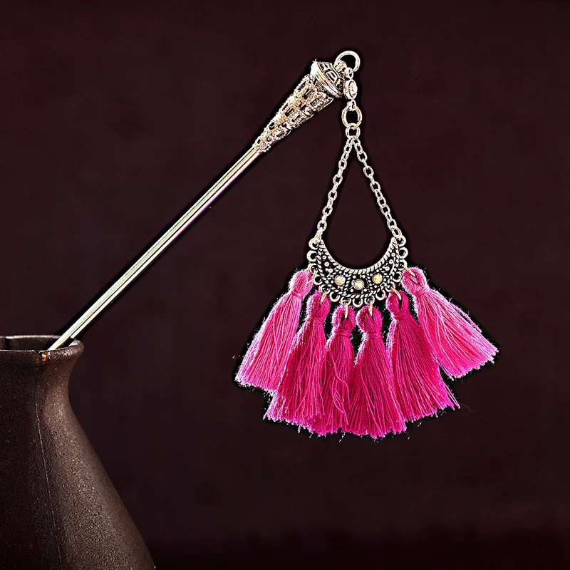 Женские винтажные шпильки для волос в китайском стиле богемные этнические из