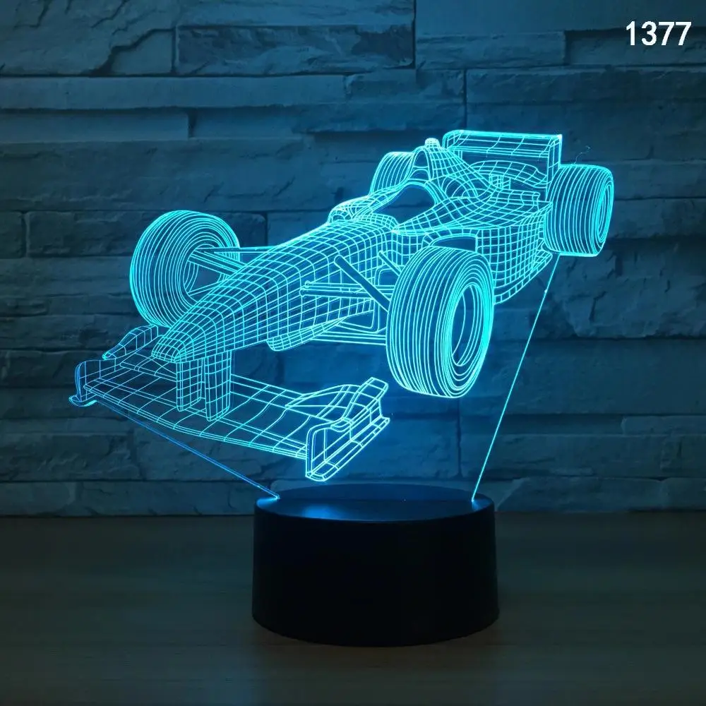 Внедорожник 3 d огни подарки поделки акриловые ночные огни подарки на день рождения 7 цветов Изменение 3d Usb настольные лампы - Испускаемый цвет: 7 color change