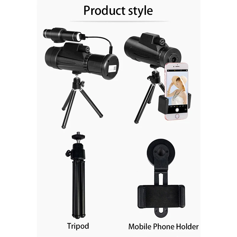 HD Видео телескоп зум мощный Монокуляр BAK4 Камера Устройство ночного видения Wifi