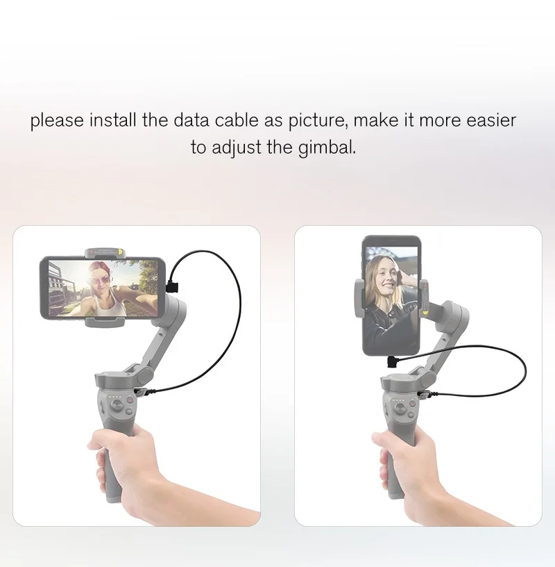 Для DJI OSMO Mobile 3 ручной карданный стабилизатор зарядный кабель 35 см локоть USB зарядное устройство подключить провод DJI OSMO Мобильные аксессуары