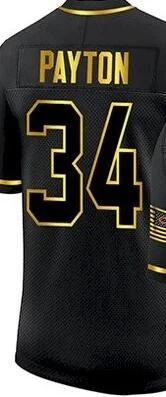 

Bears Walter Payton Black Golden Salute To Service T-shirt