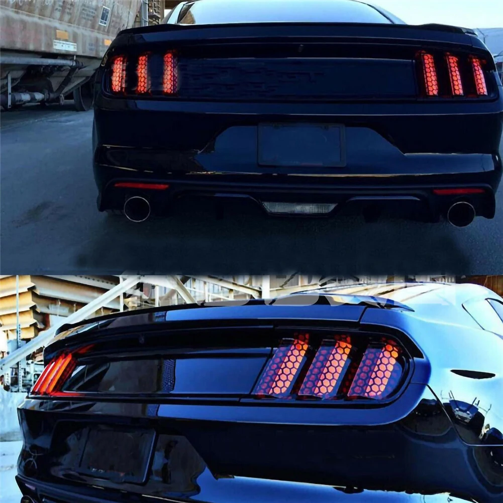 

Car Rear Tail Light Honeycomb Stickers Car Exterior Accessories Taillight Lamp Cover for All Car Models