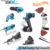 NEWONE 20V Электроинструмент 5-в-1 комбинированный набор дрель, лобзик, Сабельная пила, Осциллирующий Инструмент, шлифовальные насадки для мыши Wukong SE - изображение