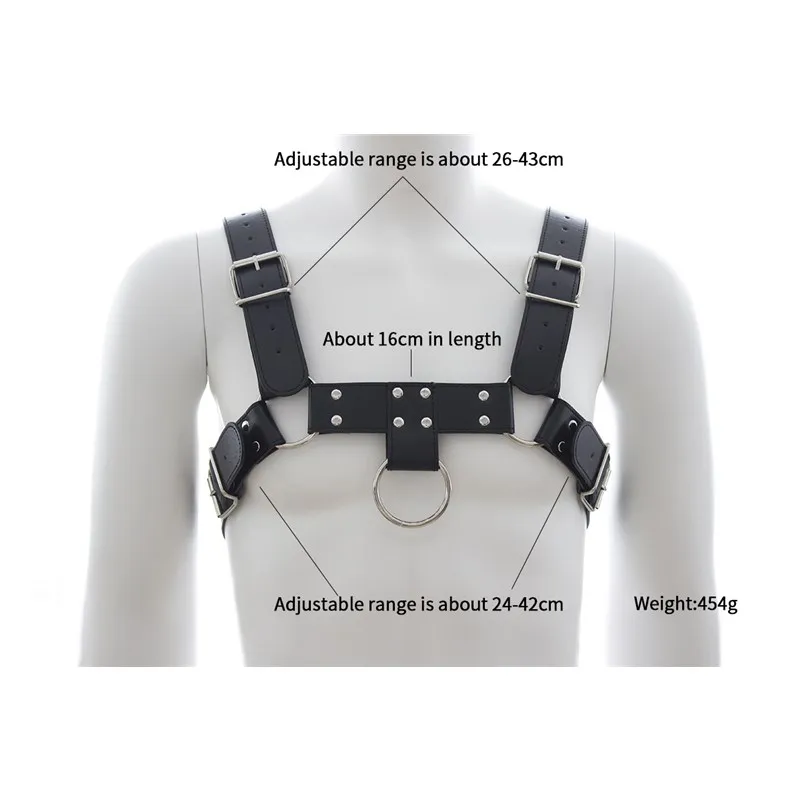 Сексуальные кожаные нагрудные ремни для мужчин БДСМ фетиш регулируемые топы