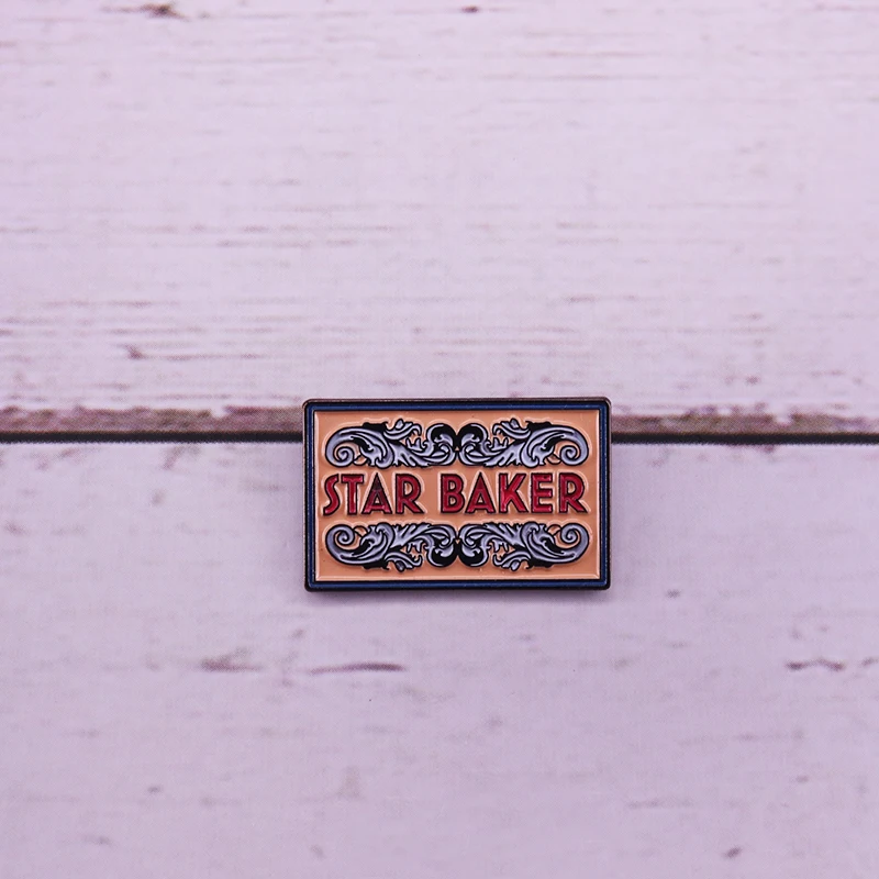 Звезда пекарь Эмаль Булавка Великий Британский Выпекать шоу фанатов брошь|Броши|