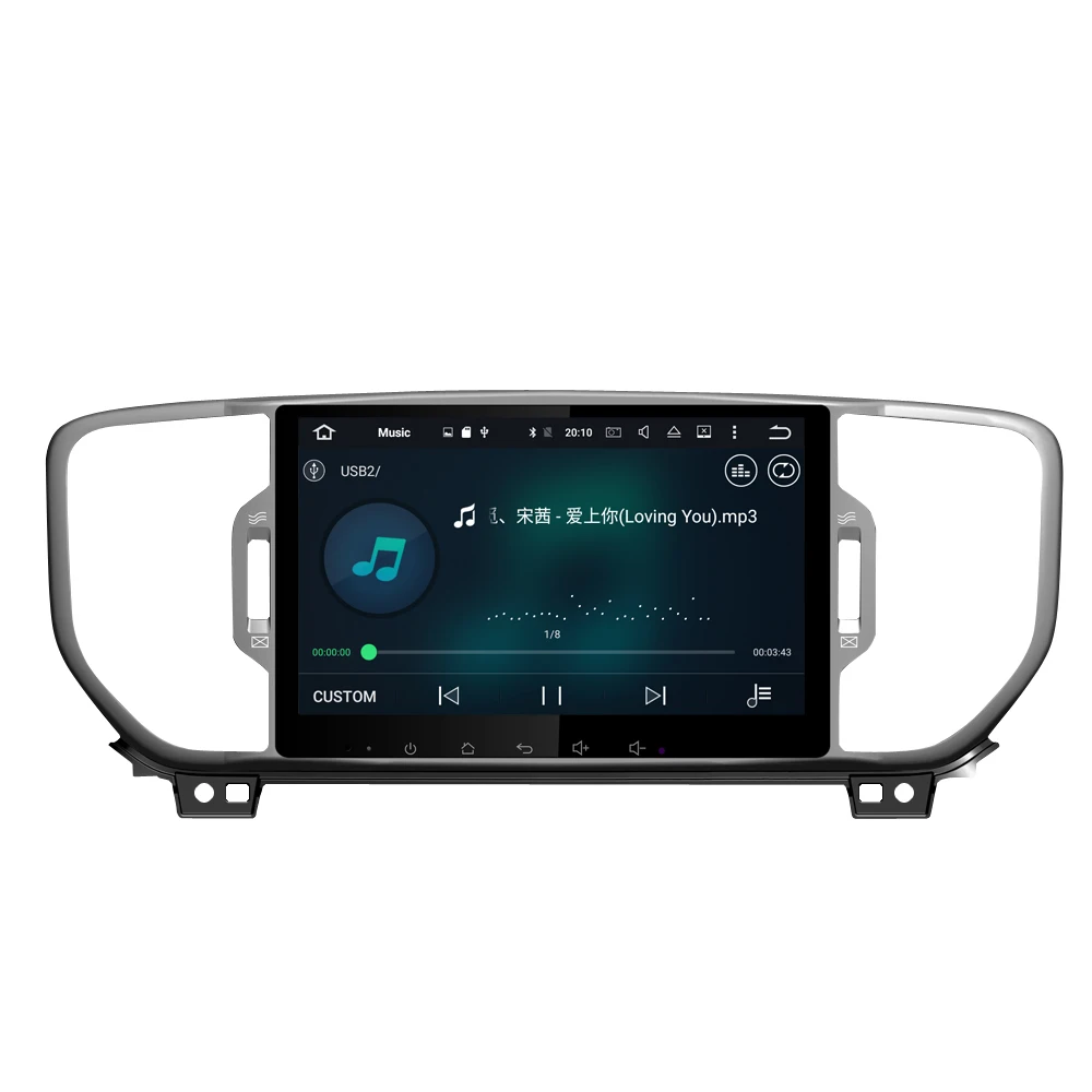 Автомобильный DVD стерео плеер 4 Гб ОЗУ Android 10 0 для Kia Sportage 2016 2017 2018 GPS навигация
