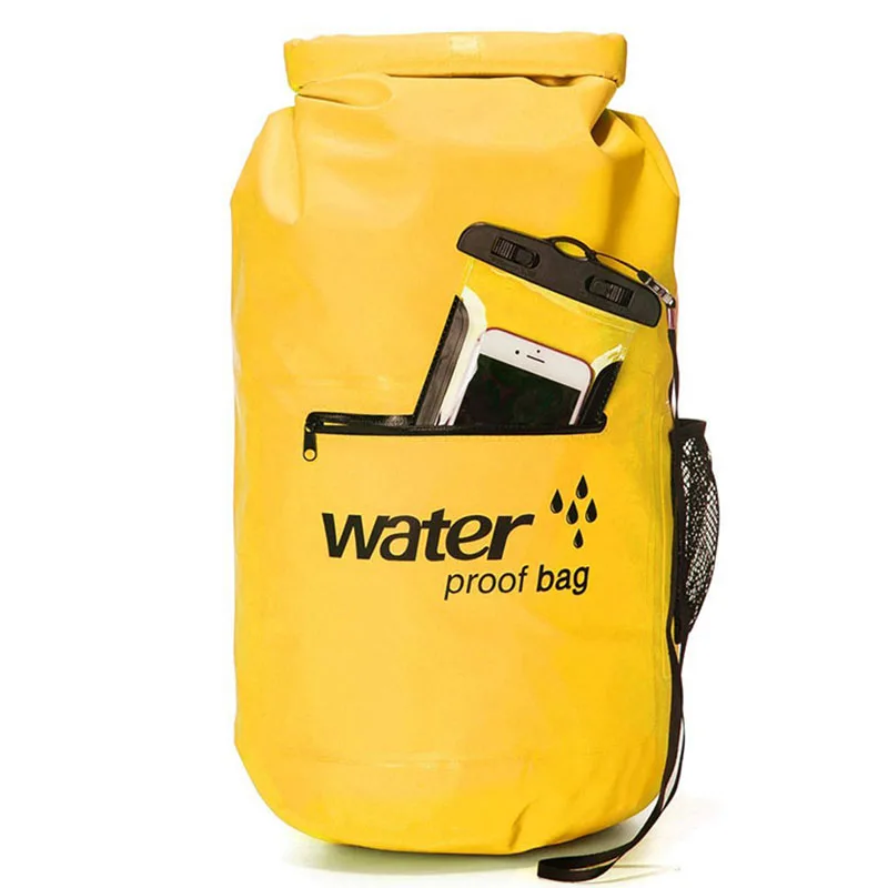 Водонепроницаемый рюкзак с верхом в рулоне для пеших прогулок сухая сумка