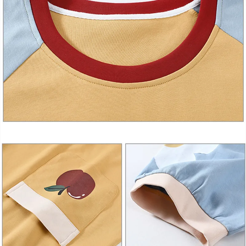 

Summer Cotton Nightdress Women Thin Short-sleeved Princess Style Skirt Sweet Shorts Set Home Service Dress