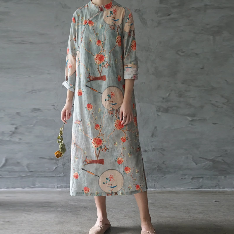 Новинка 2019 года. Осенняя мода. Платья с пряжками и цветочным принтом. Удобные