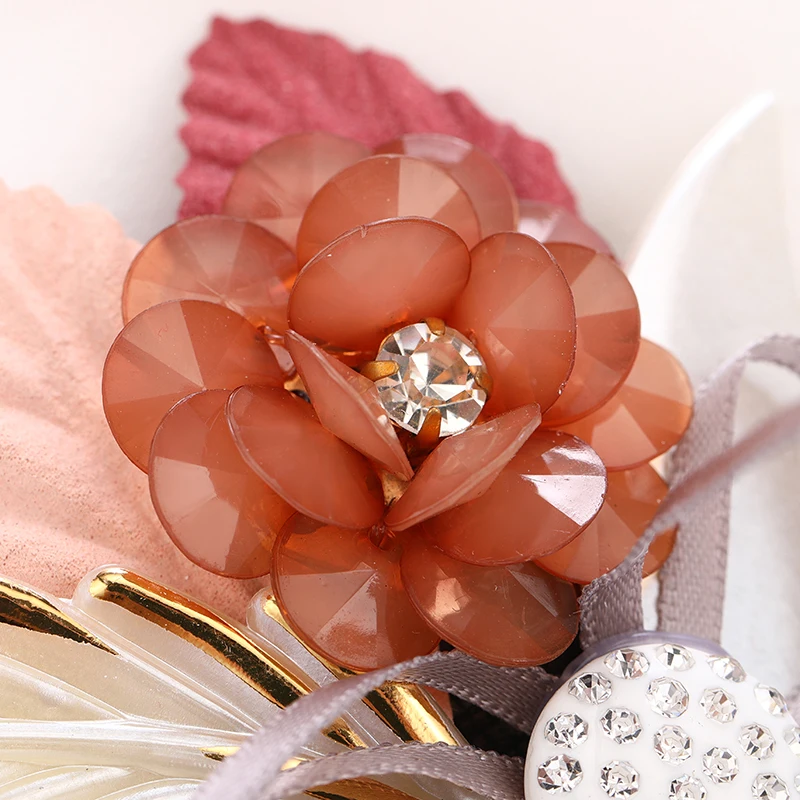 Женская акриловая брошь в виде цветка MAIKALE булавка из искусственной ткани