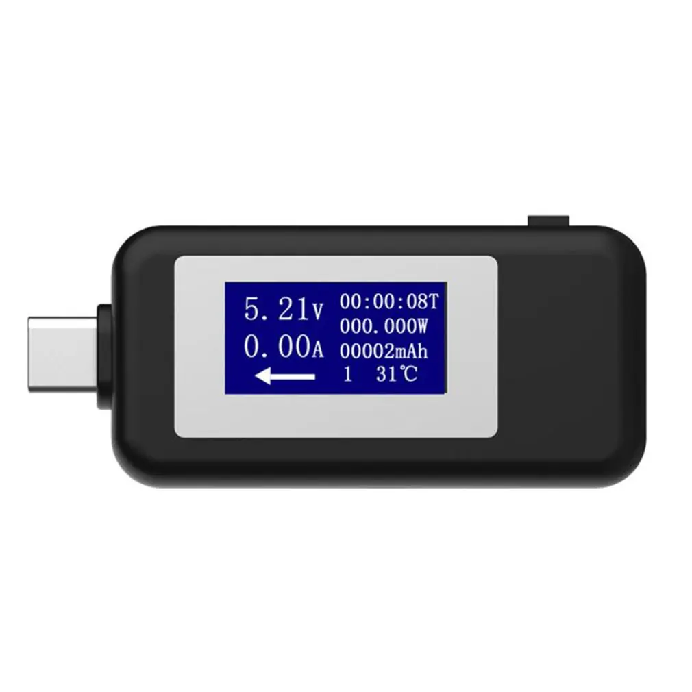 

KWS-1802C USB Tester Sturdy Practical Type C LCD Current Voltage Charger Capacity Monitoring Power Time Meter