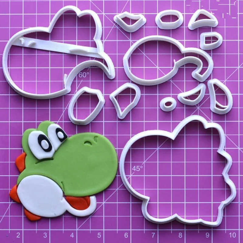 Пластиковая коробка для игры в Марио с 3D рисунком набор вырезания печенья виде