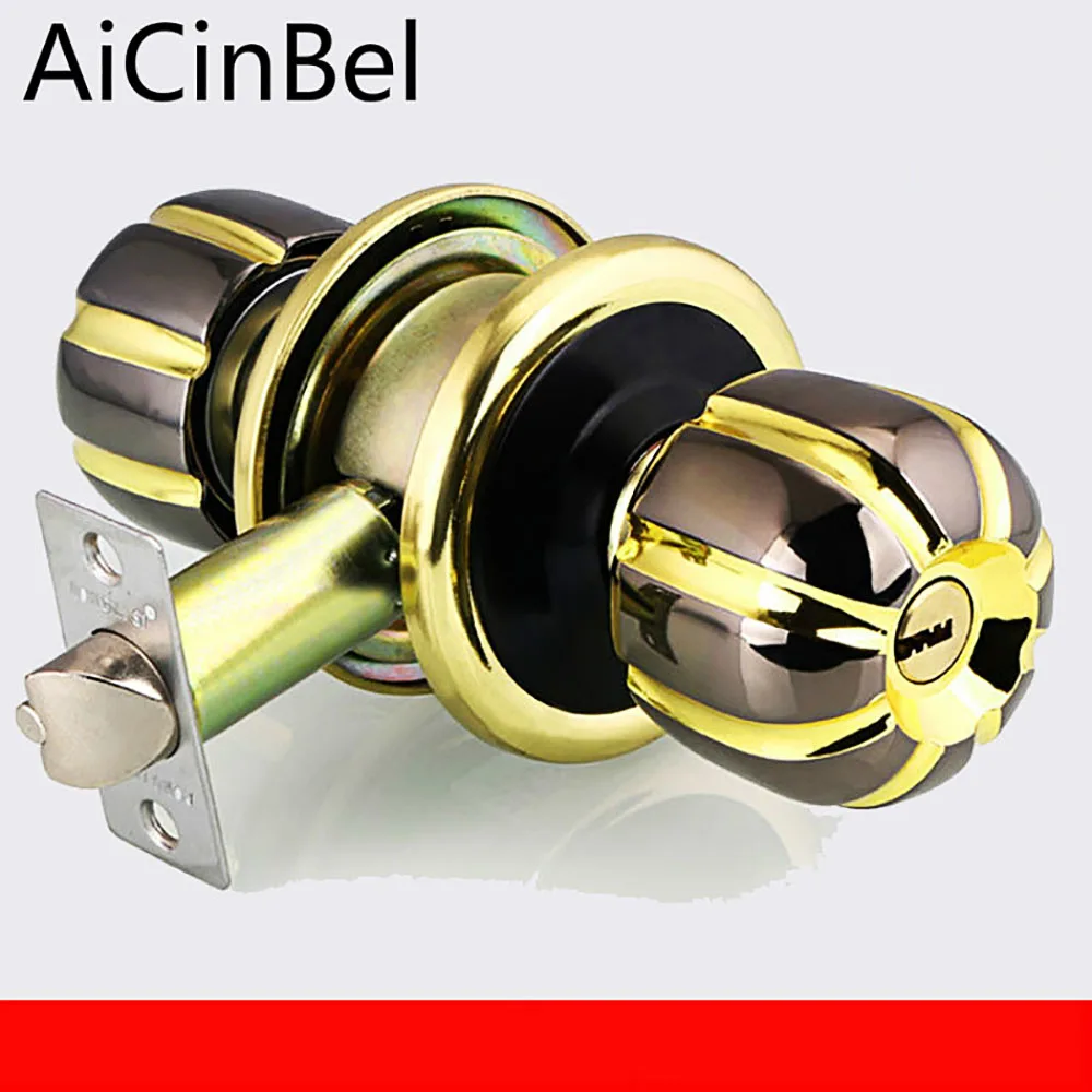Совершенно новый нержавеющий вращающийся круглый дверной замок с ручкой для