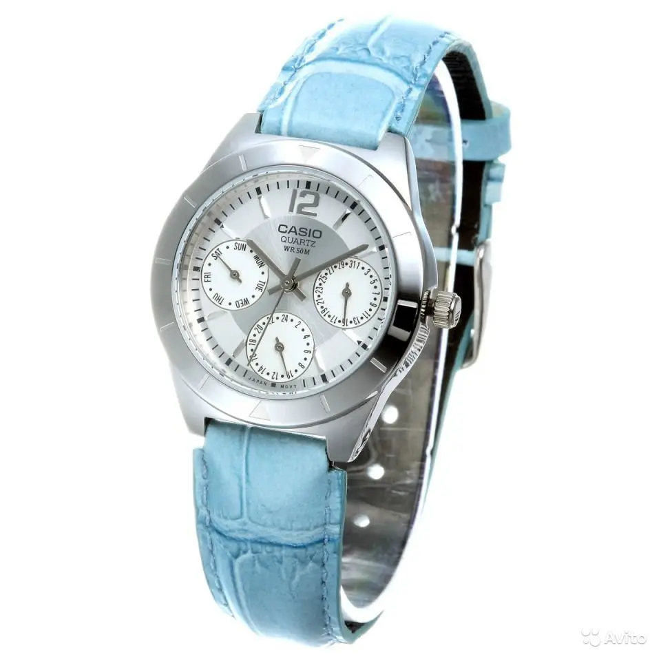 Часы Casio Collection LTP-2069L-7A2 – оригинальные женские кварцевые наручные часы с