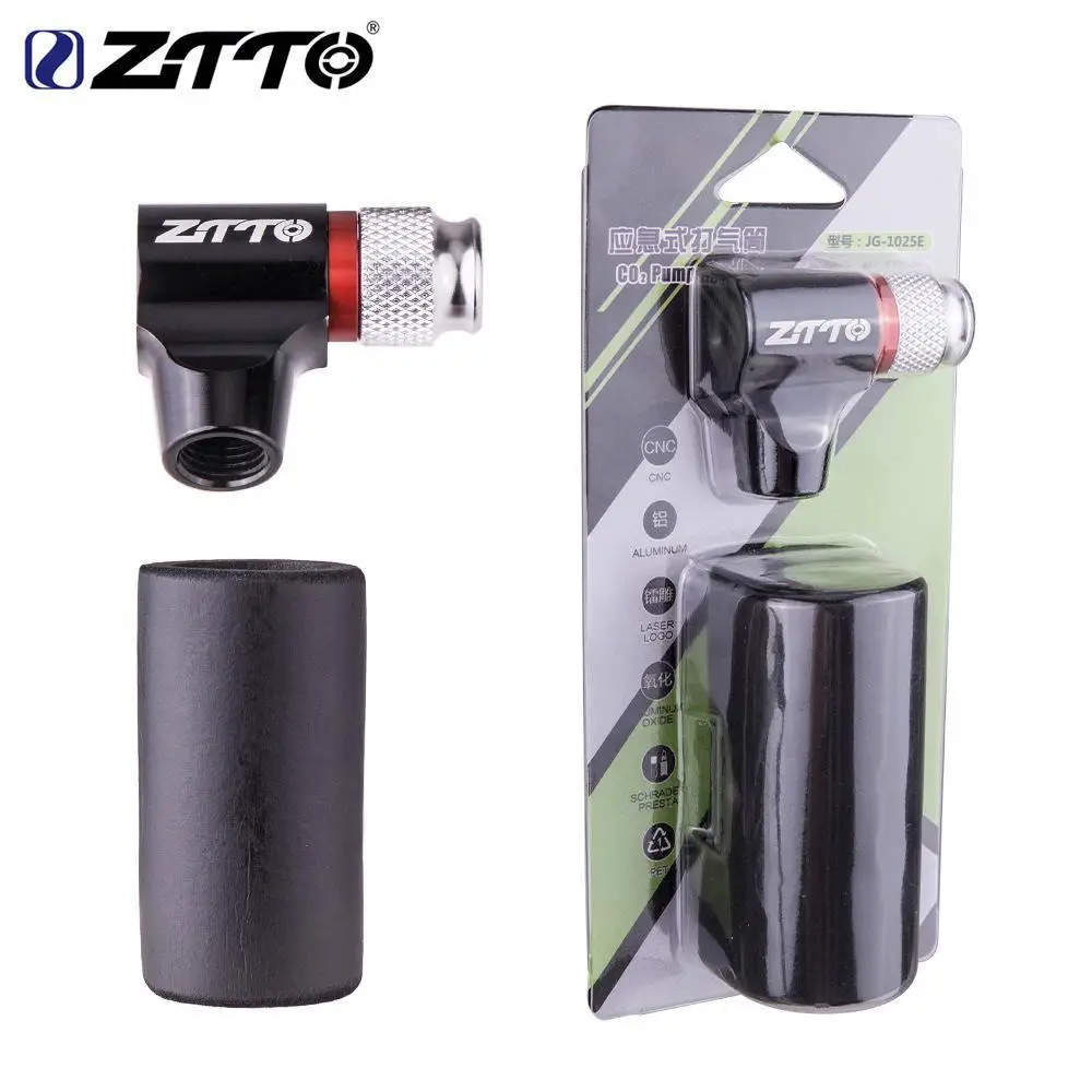

ZTTO Bicycle Air Nozzle for Quick Inflatable Bottle Bicycle Inflatable Bottle Adapter Mountain/Road Bike Portable Quick Pump