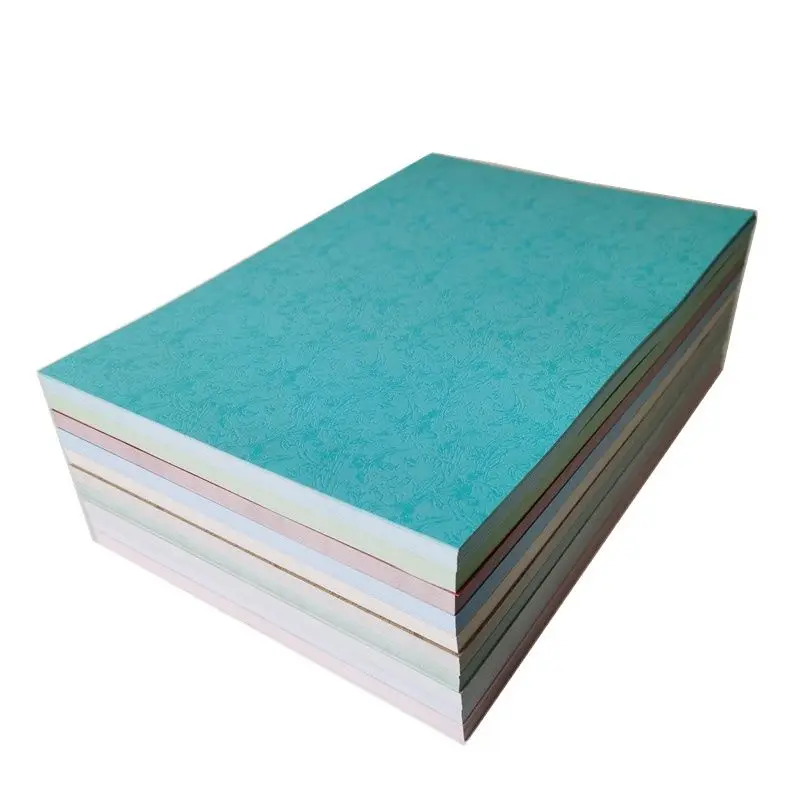50 Sheet 29.7x21cm 180gsm A4  Cover Paper Flat Leather Grain Cover Paper Tender Binding Adhesive Cover Paper Color Paperboard