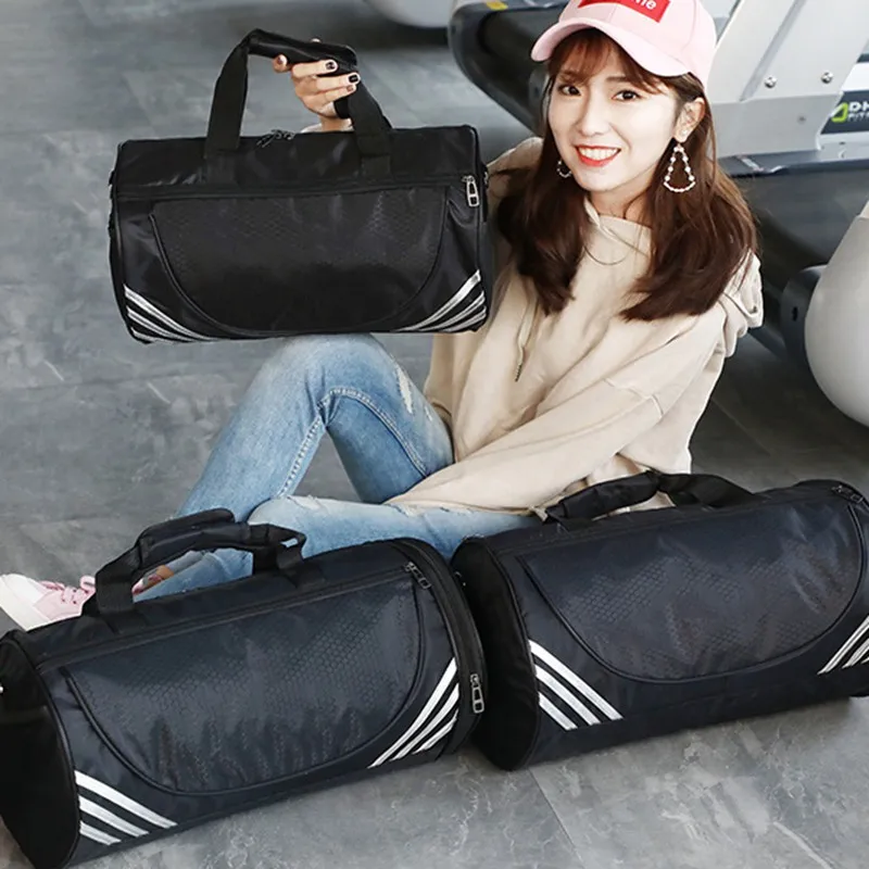 Цилиндрическая женская сумка для плавания фитнеса йоги тренажерного зала рюкзак