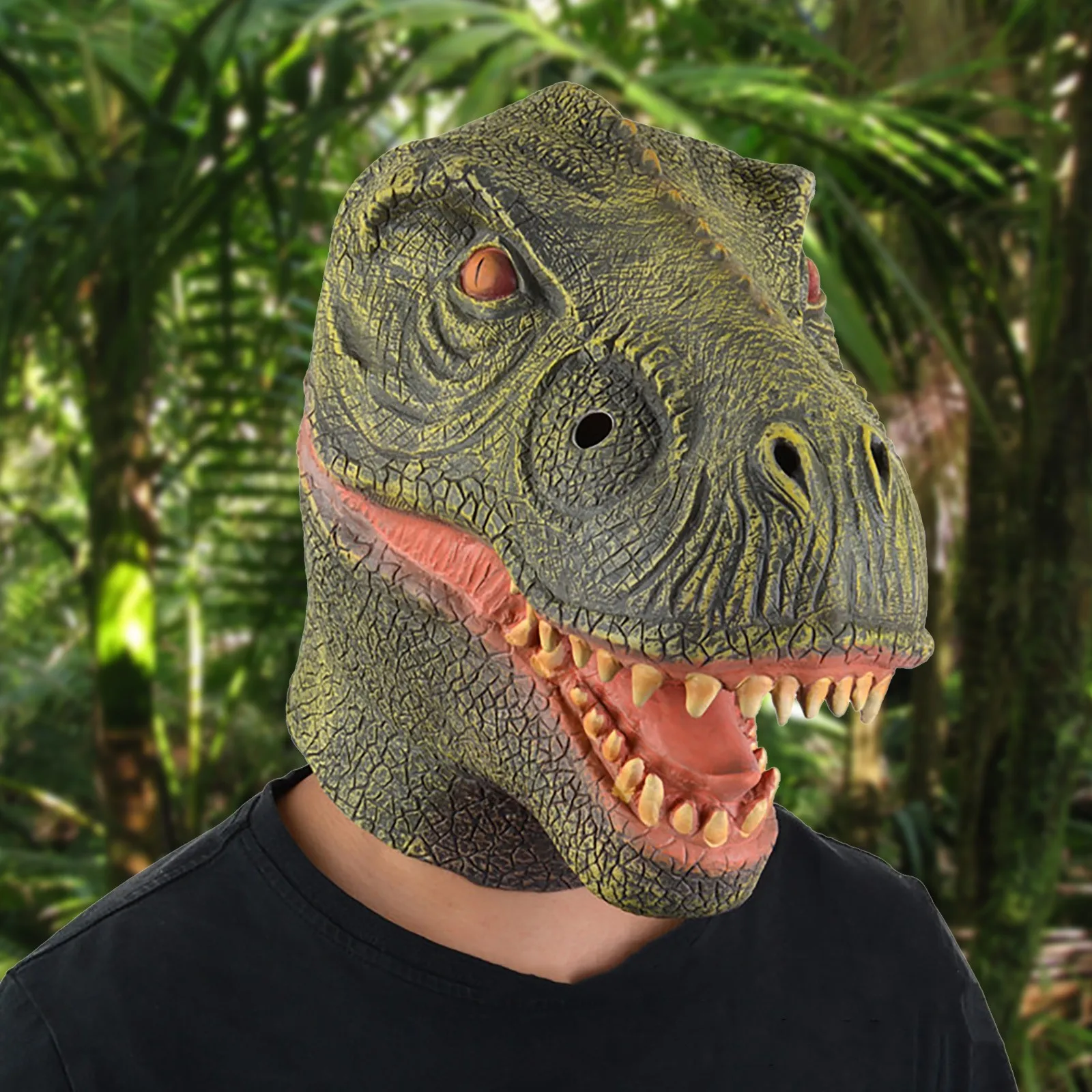 Dragon Mask New Movable Jaw Dino Moving Dinosaur Decor For Halloween Party Cosplay Decoration Funny Toy Gifts | Тематическая одежда