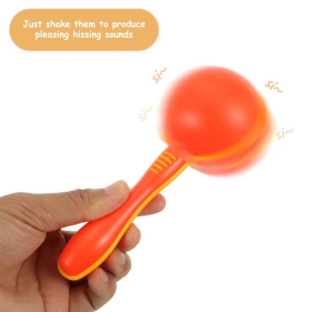 

6 Pcs Polished Sand Hammers Funny Teaching Aids Creative Beating Instruments
