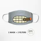 Маска для курения Bender Unit 22, многоразовая маска для улицы, моющаяся маска, маска для лица