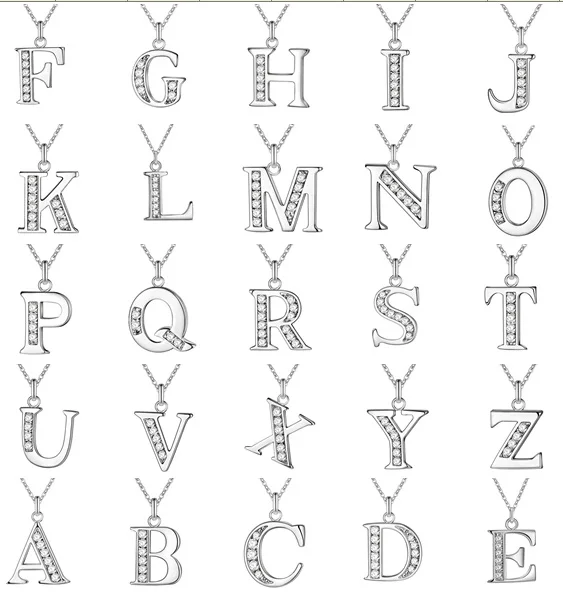 Красивое модное ожерелье с подвеской в виде 26 букв яркий подарок для женщины