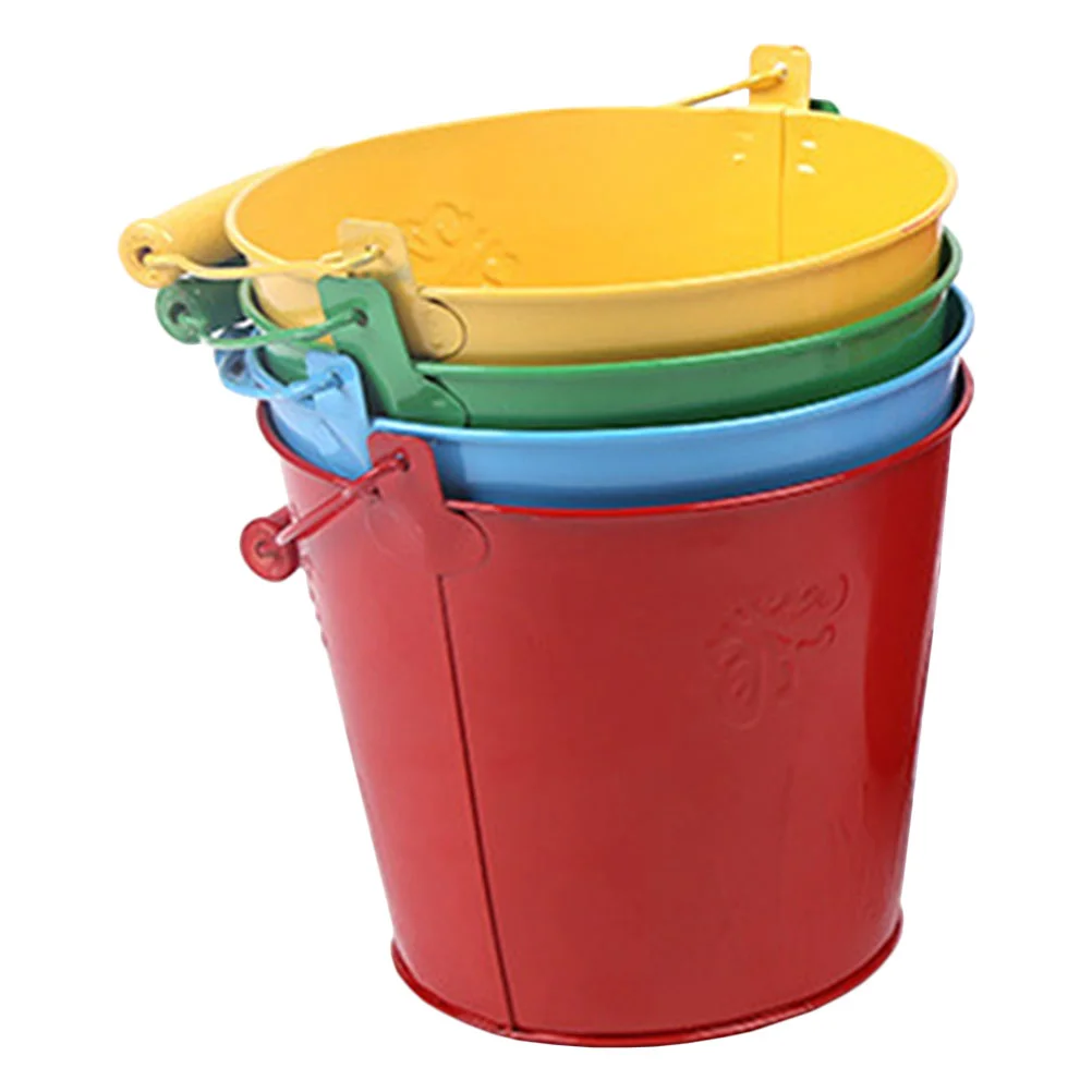 

4Pcs Funny Sand Bucket Creative Children Sand Bucket Kids (Random Color)