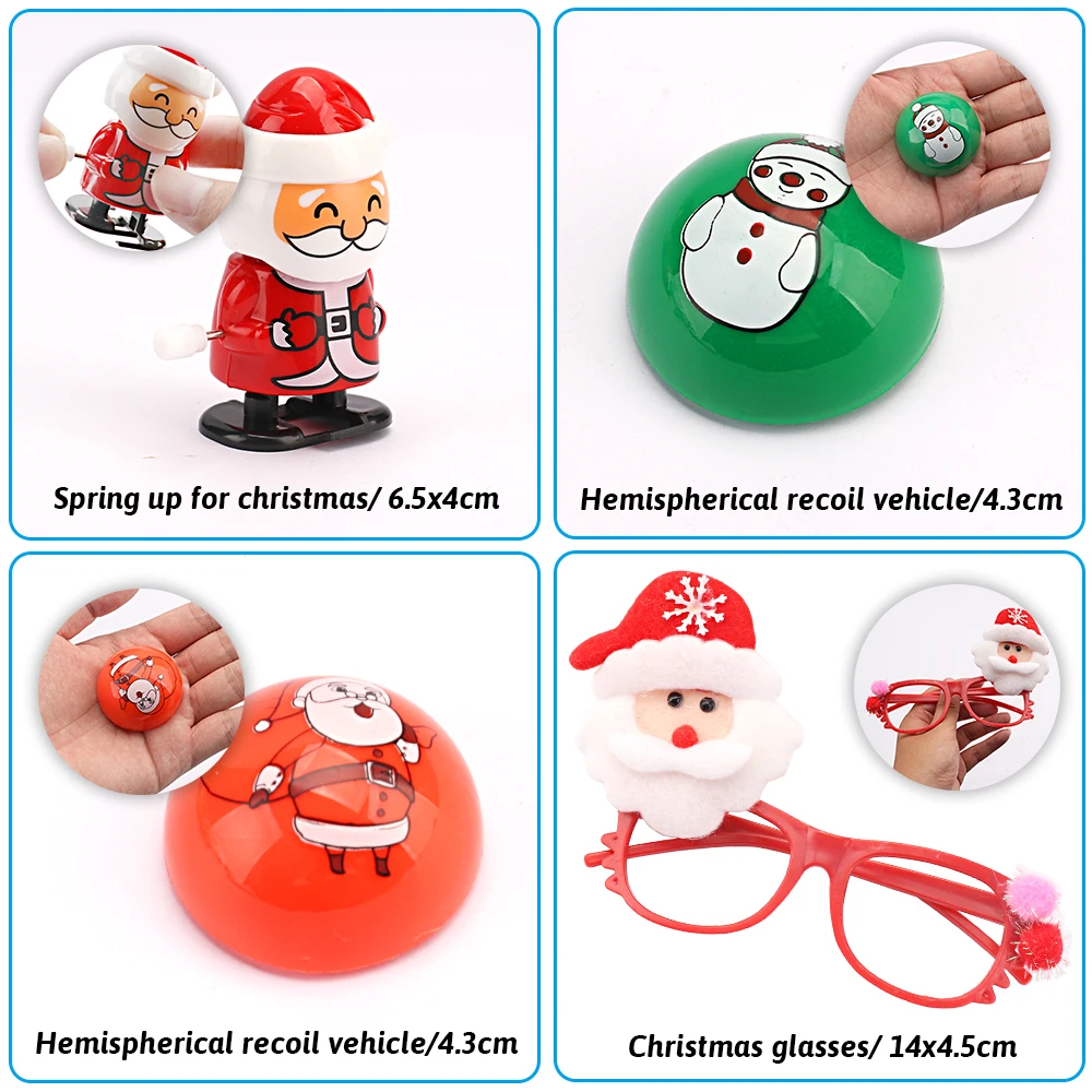 

100PCS/Set Christmas Party Favors Christmas Small Toys Decorations Pinata Filler Goodie Bag Fillers Kids Birthday Giveaways