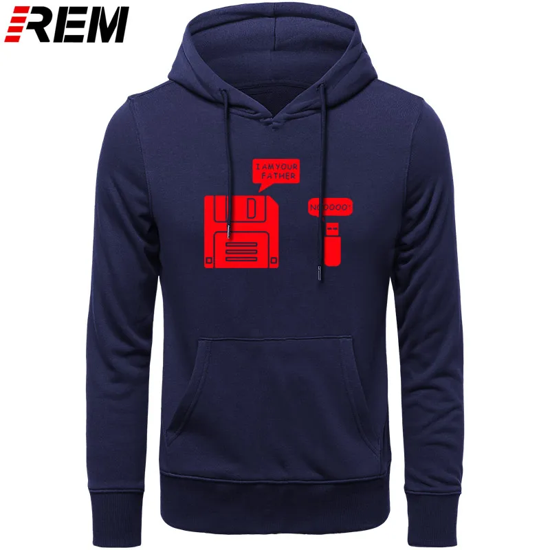 REM USB дискета я ваш отец мужские хлопковые с длинным рукавом юмором диск повседневные Camisetas Hombre мужские кофты с капюшоном, толстовки