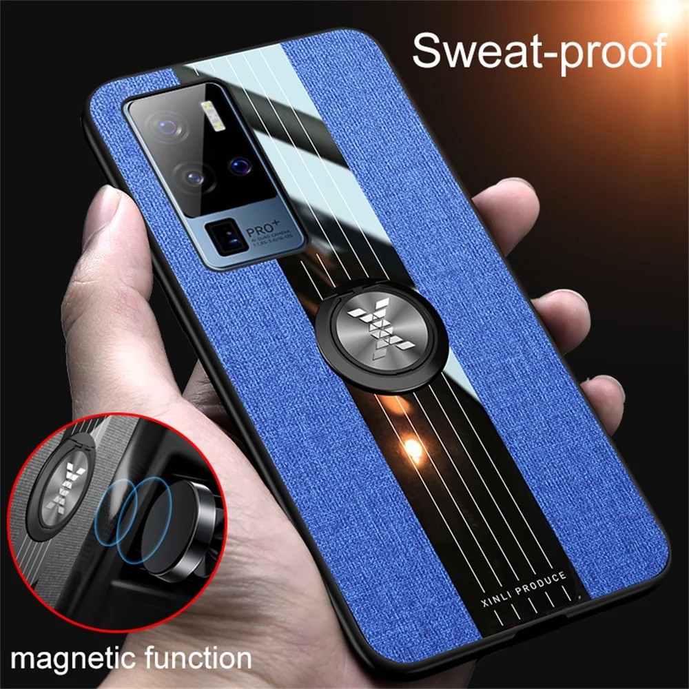 

Metal Ring Holder Mobile Case for VIVO X50 Pro Plus X51 5G Stand Phone Back Cover X 50 VIVOX50 X50PPro Shockproof Funda Housing