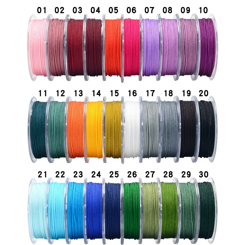 45 м 0 3 мм нейлоновый шнур нить китайский узел макраме браслет плетеный DIY кисточки