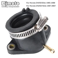 motorcycle carburetor rubber adapter inlet intake pipe for honda cn250 helix 1987 2007 ch250 elite 1985 1988 16210 ks4 840