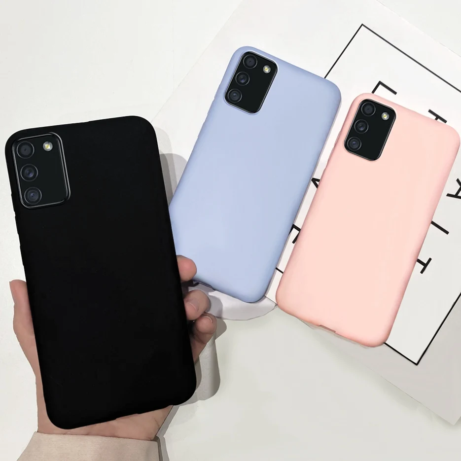 Черный матовый Силиконовый мягкий чехол из ТПУ для Samsung Galaxy A02S 6 5 ''A 02S чехлы