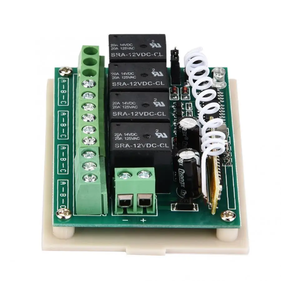 12 В 433 МГц беспроводной пульт дистанционного управления Переключатель релейный