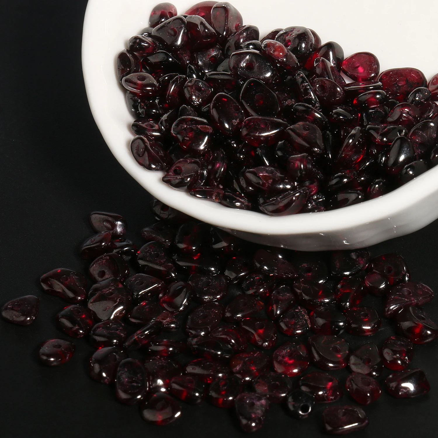 

Natural Irregular AA Red Garnet Stone Chips Gravel Beads For Jewelry Making DIY Bracelet Necklace Accessorie 16 Inches