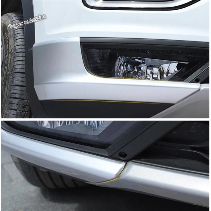 

Lapetus Exterior Front Fog Lights Bumper Lower Corner Guard Protect Strip Cover Trim For Volkswagen T-Roc T Roc 2018 2019 2020