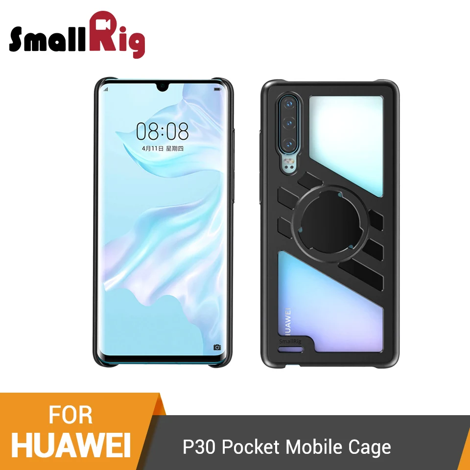 SmallRig полый задний карман Мобильная клетка для huawei P30 облегающая Защитная клетка с отверстием для шнурка-2430