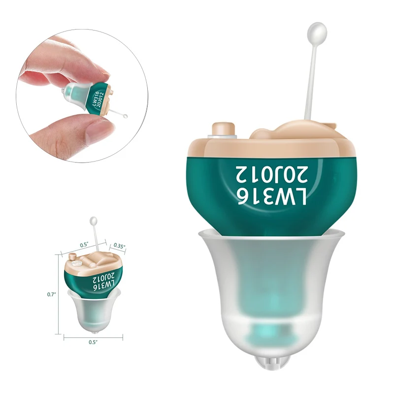 

Цифровой мини-слуховой аппарат 316, незаметный беспроводной усилитель звука, наушники для пожилых людей, устройство для прослушивания, Пряма...