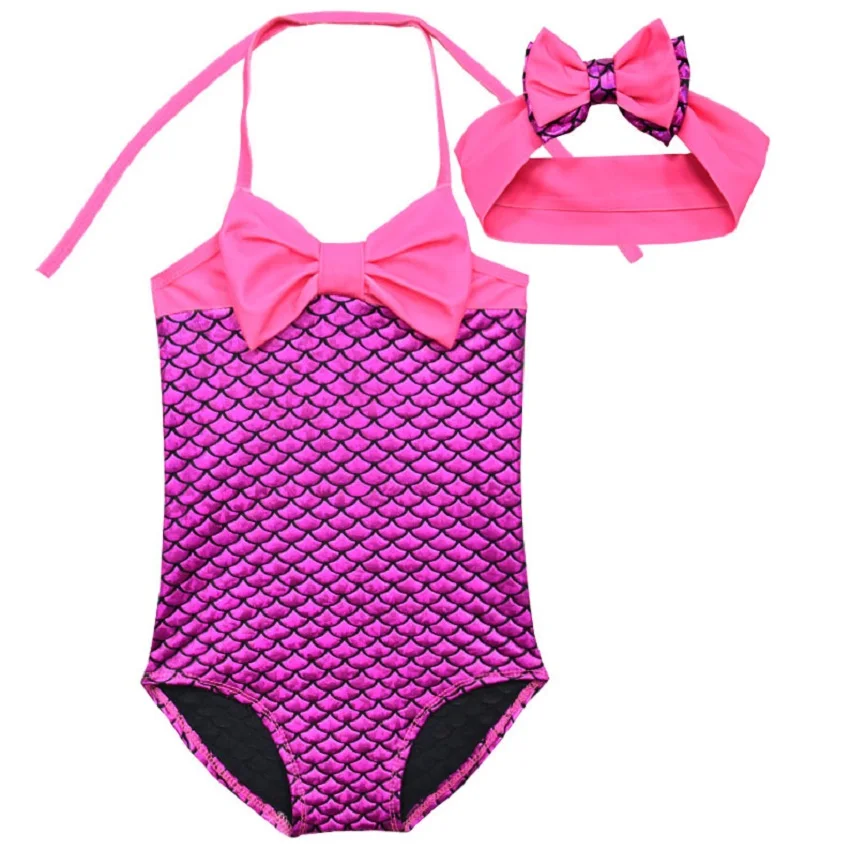 Милый купальный костюм Русалочки для девочек Купальный малышей Летний Подарок