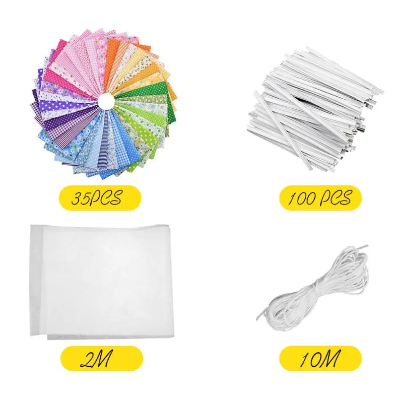 Цветная сшитая вручную Тканевая маска для лица набор самостоятельного