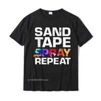 sand tape spray repeat funny car painter gift t shirt cotton t shirts for men normal tops tees new unique