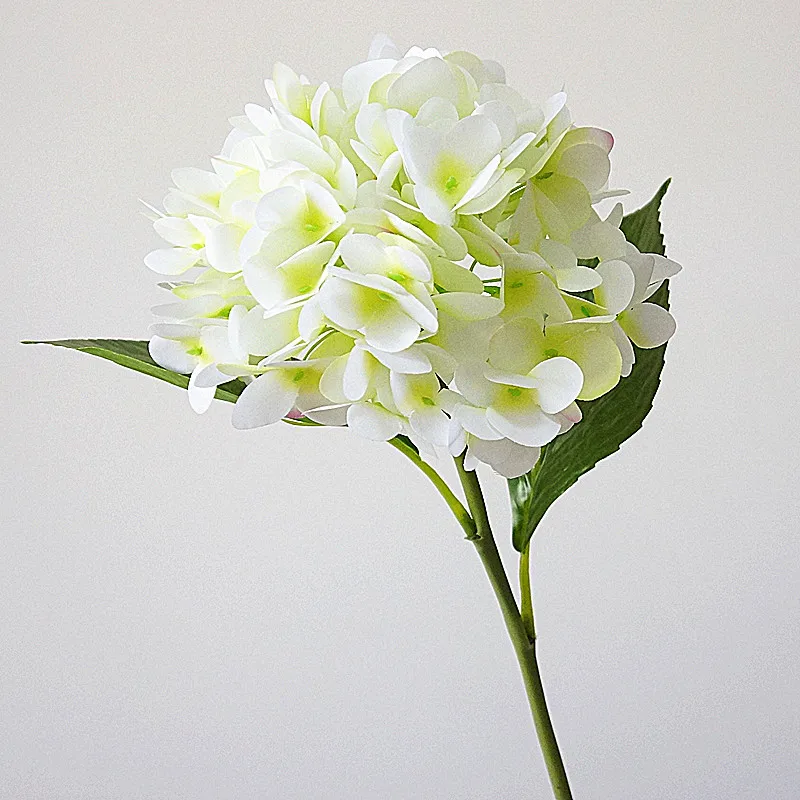 Искусственный цветок 3D Гортензия пальмовый лист домашнее мягкое украшение