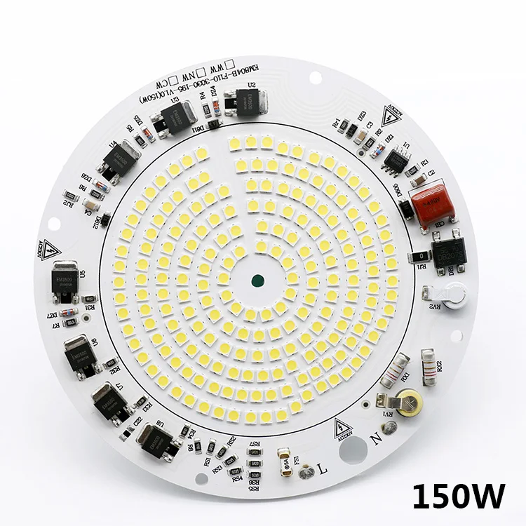 150W Высококлассный светильник 100 Вт 150 Вт 200 Вт Высокоплотный умный IC чип светодиодный круглый чип COB лампа ac220в DOB прожектор светильник открытый светильник s - Испускаемый цвет: 150W