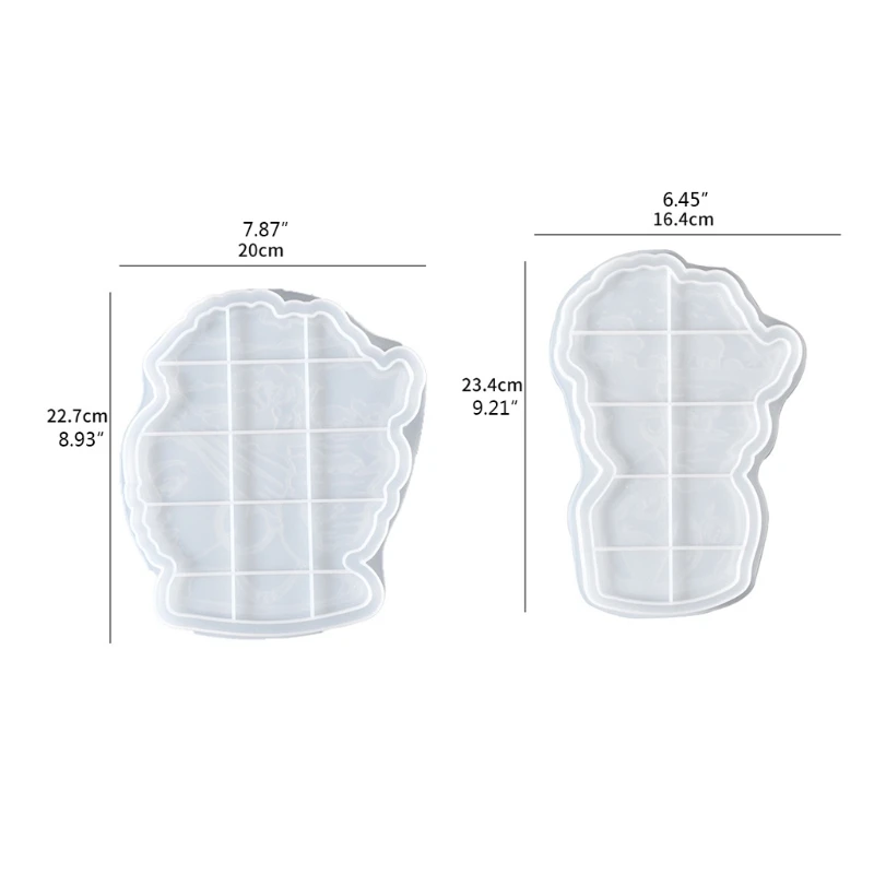 

T84B Afro Female Tray Epoxy Resin Mold Fruit Serving Board Casting Silicone Mould DIY Crafts Jewelry Holder Making Tool