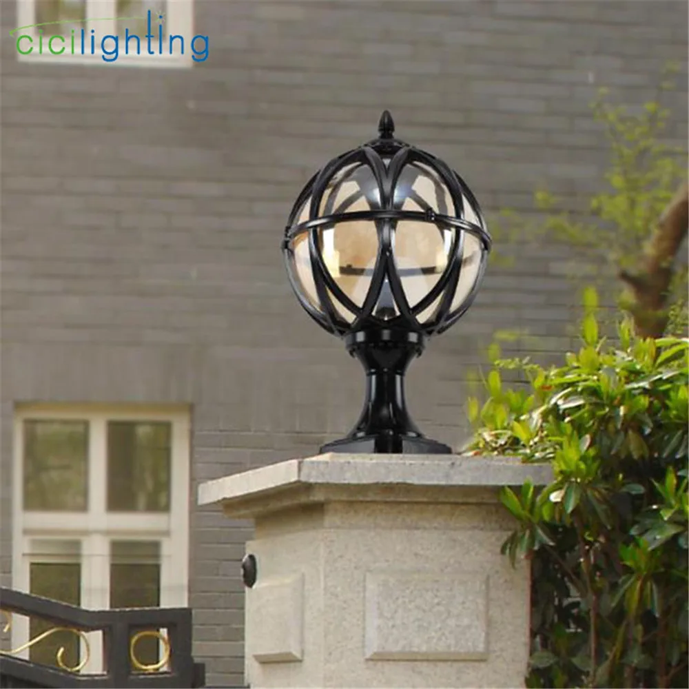 Винтажный уличный фонарь черный деревенский наружный светильник для сада | Лампы