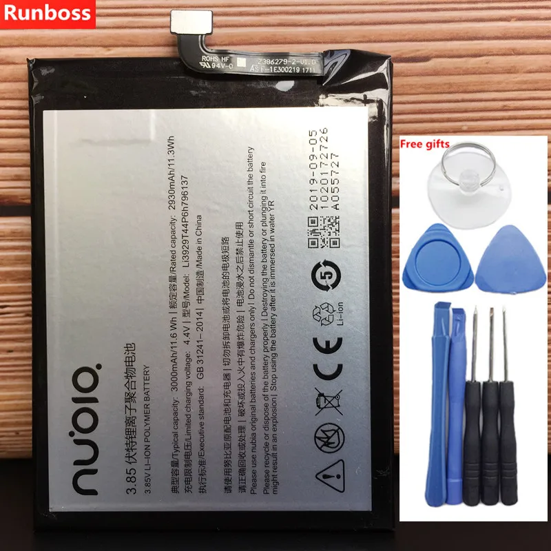 Runboss Li3929T44P6h796137 Батарея для zte Nubia Z11 мини NX549J Z17mini Z17 мини NX569H NX569J NX529J