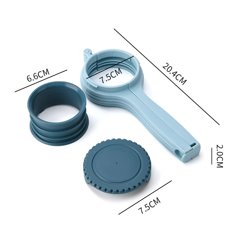 Paquete de 4 Clips para bolsas con boquilla para alimentos, Clips de sellado de patatas fritas, Clip para organizaci&oacute;n de paquetes y bolsas con tapa-2