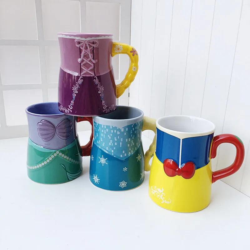 Керамическая кофейная кружка с королевой и ледяной принцессой креативная ручка