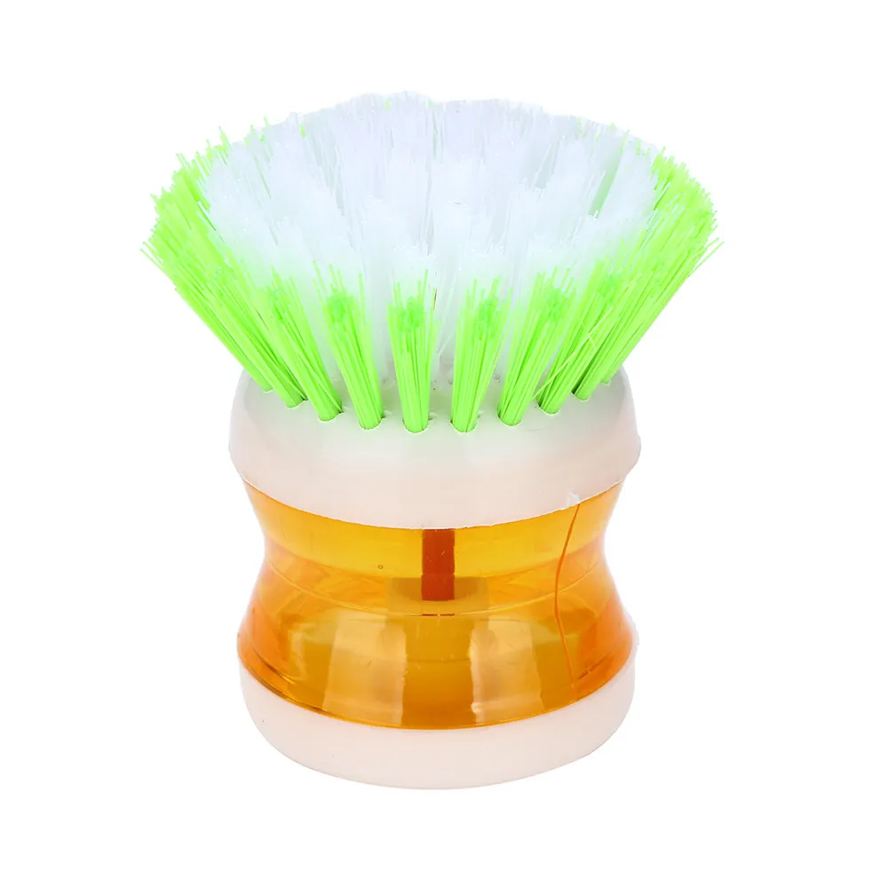 

Dish Brush with Washing Up Liquid Soap Dispenser Kitchen Utensil Pot